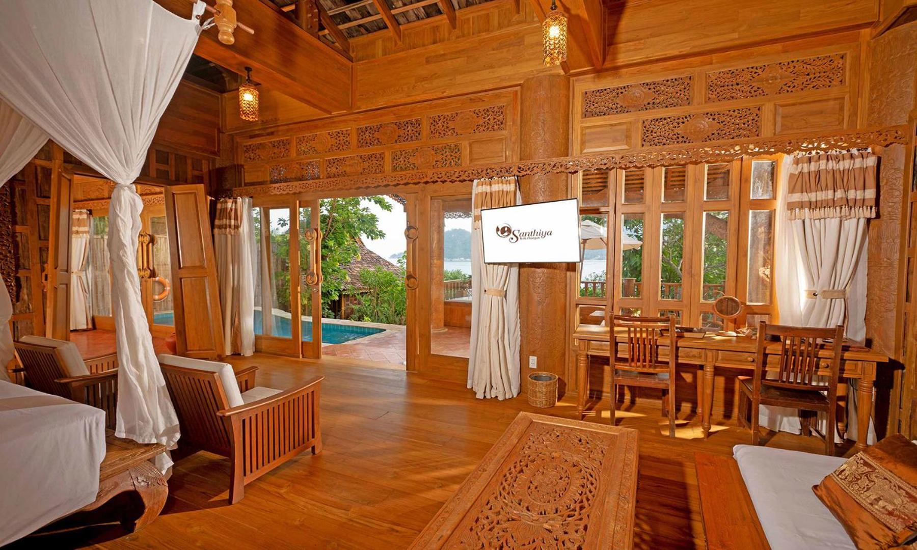 Santhiya Koh Phangan Resort And Spa 外观 照片 Interior of a villa